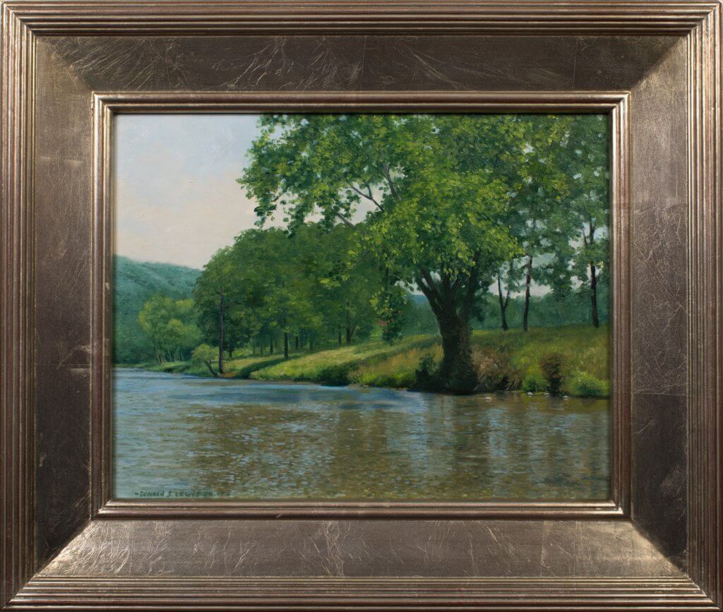 Donald S. Lewis, Jr. - Afternoon, Jackson River - Oil on Panel - 11x14 - Framed