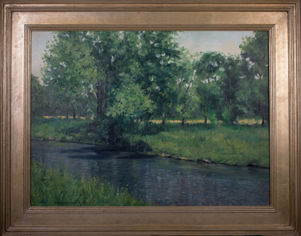 Donald S. Lewis, Jr. - Golden Field - Oil on Canvas - 20x27 - Framed