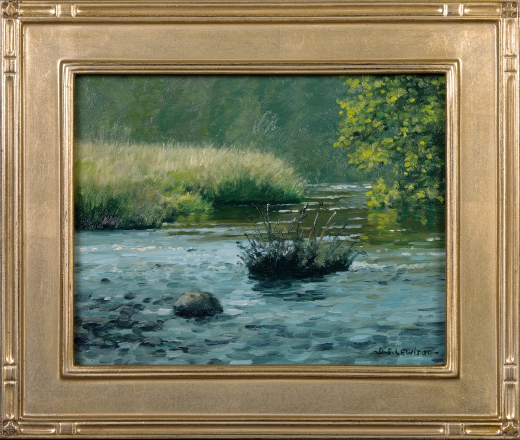 Donald S. Lewis, Jr. - Luminated Grasses - Oil on Panel - 8x10 - Framed
