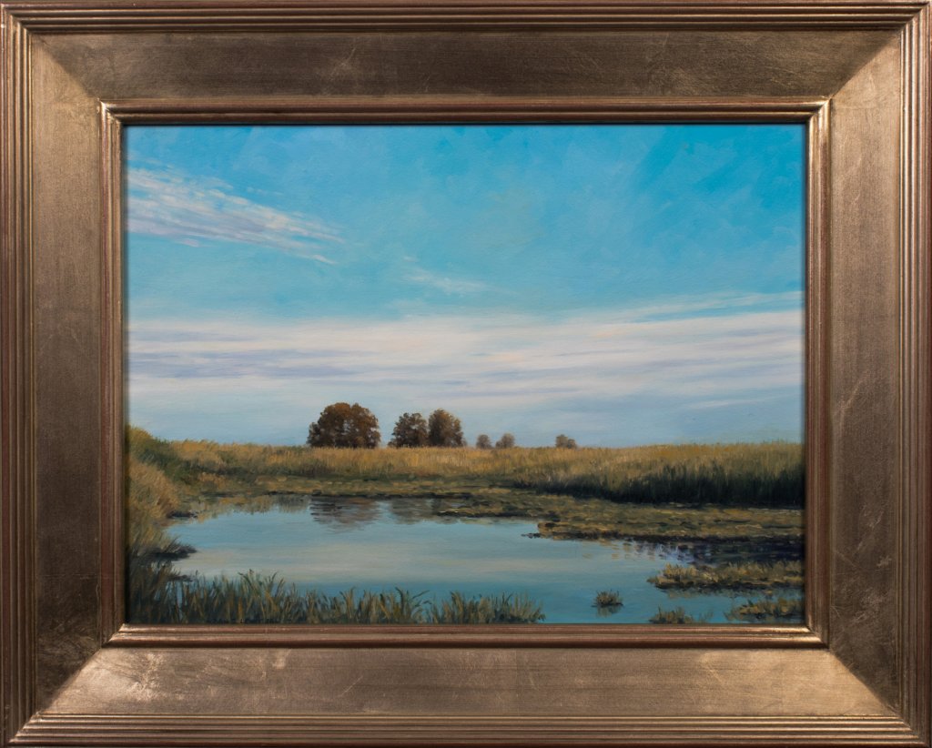 Donald S. Lewis, Jr. - Pond, Rotan Island - Oil on Panel - 12x16 - Framed